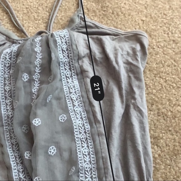 Aerie grey tribal print boho tank top - Picture 4 of 4